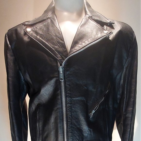Vintage Men's Biker Jacket. Size 44cm / XL - Picture 1 of 13